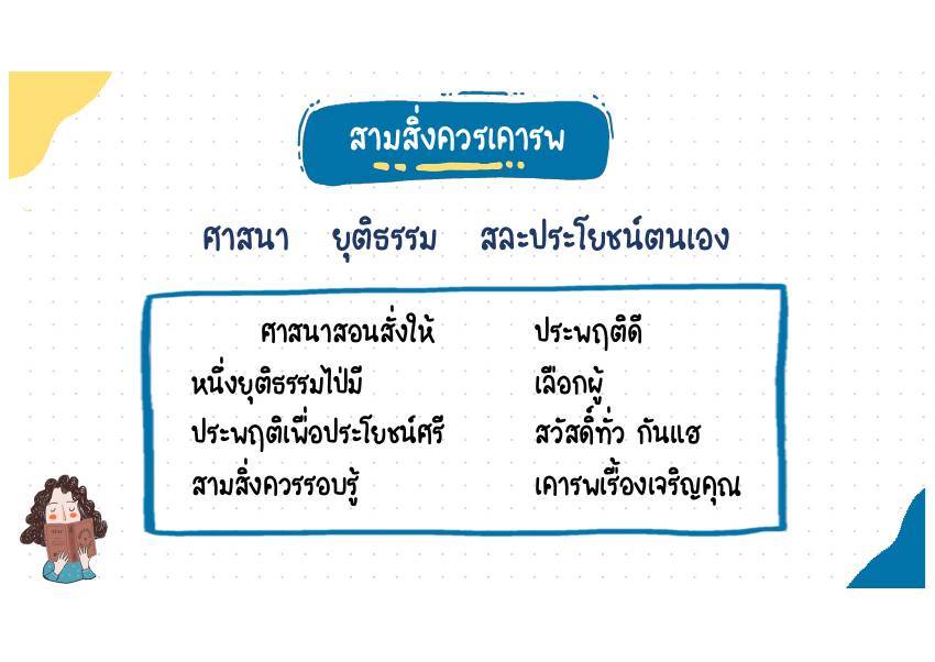 สามสิ่งควรเคารพ บทประพันธ์
